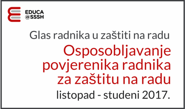 Ciklus tečajeva za povjerenike radnika za zaštitu na radu