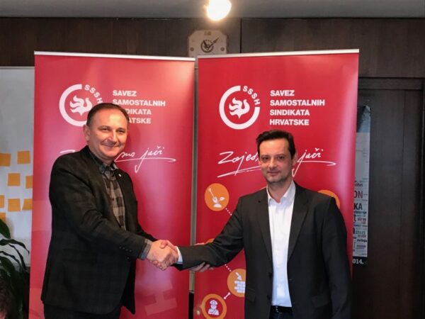 SPORAZUM O PRIDRUŽIVANJU  UDRUGE RADNIČKIH SINDIKATA HRVATSKE SAVEZU SAMOSTALNIH SINDIKATA HRVATSKE